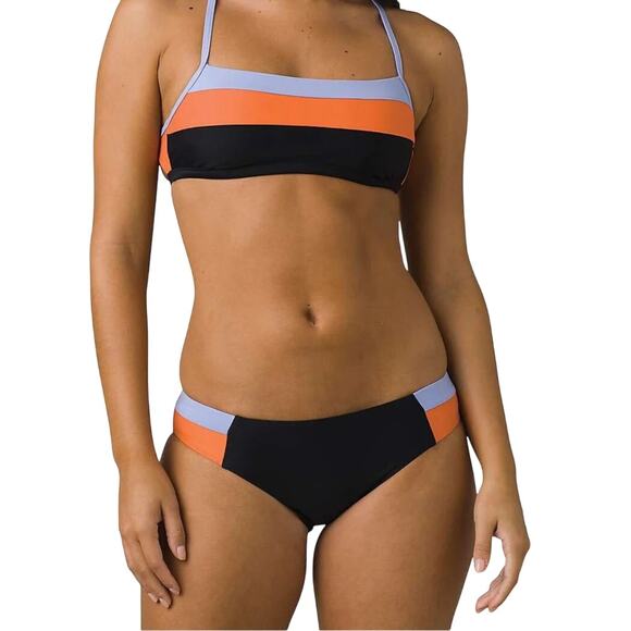 prAna Innix Bikini Bottoms - UPF 50+ NWT size XL Black - Picture 1 of 6